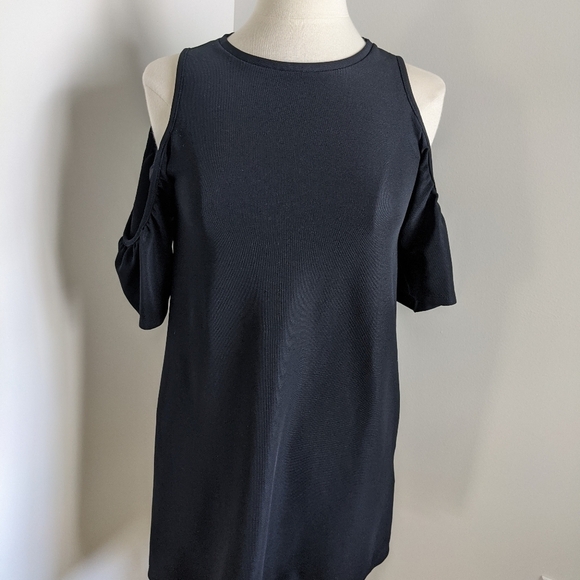 ZARA Trafaluc Cold Shoulder LBD A Line Dress S - Picture 3 of 16